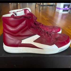 Prada high-top leather sneakers